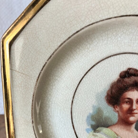 Share Mrs. Taft Portrait Plate • Imperial China • Early 1900s First Lady Commemo - Picture 6 of 9